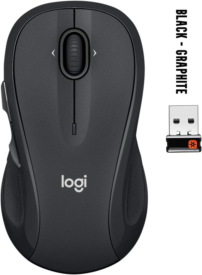 Logitech M510 Full Size Ambidextrous 2.4 GHz Wireless Mouse