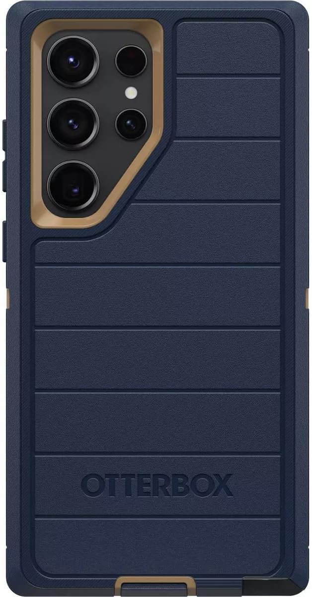 OtterBox Galaxy S23 Ultra (Only) - Defender Series Case - Black, Rugged & Durable - with Port Protection - Case Only - Microbial Defense Protection - Non-Retail Packaging