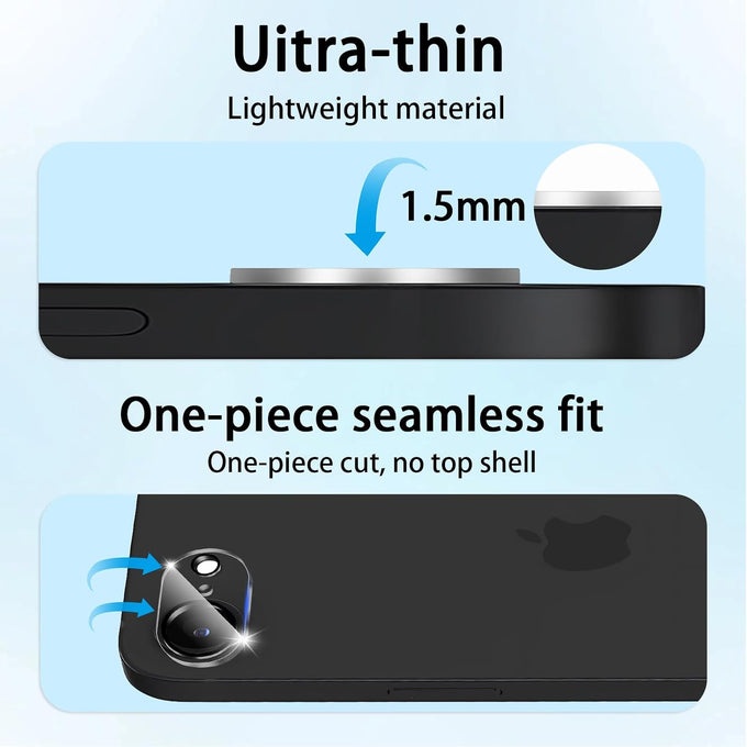(3 Pack) Camera Lens Protector for iPhone 17e / iPhone 16e, Anti Scratch, Bubble Free,Tempered Glass Screen Protecto