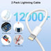 iPhone Charger,[MFi Certified] 2Pack 6FT Lightning Cable