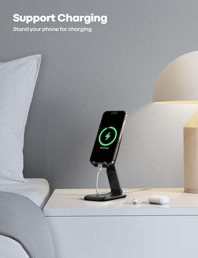 Lamicall Cell Phone Stand for Desk, Height Angle Adjustable Phone Holder