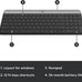 Logitech MK470 Slim Wireless Combo Compact Keyboard and Mouse - Graphite