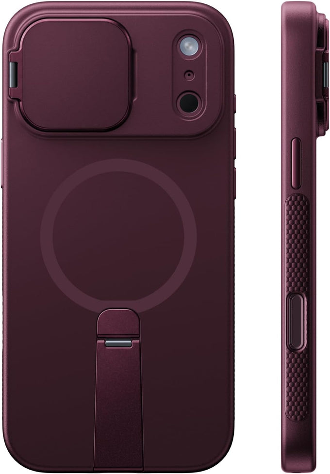 VOFATA for iPhone 18 Pro Max Case/iPhone 17 Pro Max Case with Camera Cover Protection, Fit for Magsafe, Dual Stands, Mil-Grade Drop Tested, Camera Control Button, Magnetic Silky Phone Case, Black