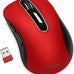 memzuoix 2.4G Portable Wireless Mouse, 1400 DPI Mobile Optical Cordless Mice with USB Receiver for Computer, Laptop, PC, Desktop, MacBook, 5 Buttons, Blue