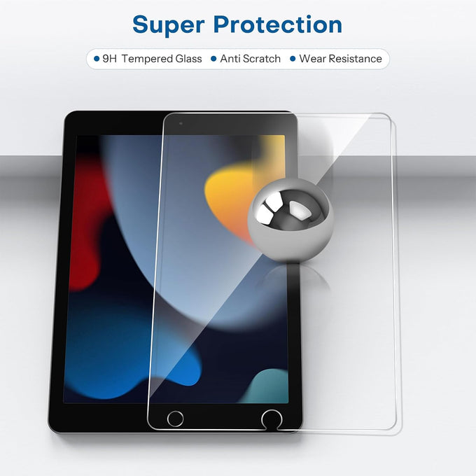 SPARIN 3 Pack Screen Protector for iPad 9th 8th 7th Generation 10.2 Inch