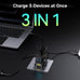 GravaStar 65W GaN Robot USB-C Charger with 3 Ports