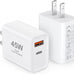 [2 Pack] 20W USB C Charger Block Fast Charging Dual Ports Adapter