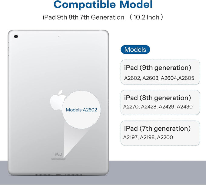SPARIN 3 Pack Screen Protector for iPad 9th 8th 7th Generation 10.2 Inch