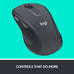 Logitech M510 Full Size Ambidextrous 2.4 GHz Wireless Mouse