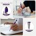10 Pcs Deep Purple Ballpoint Pens, 1.0 mm Black Ink Stylus Pens