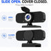 1080P Webcam for PC with Microphone, Privacy Cover & Tripod
