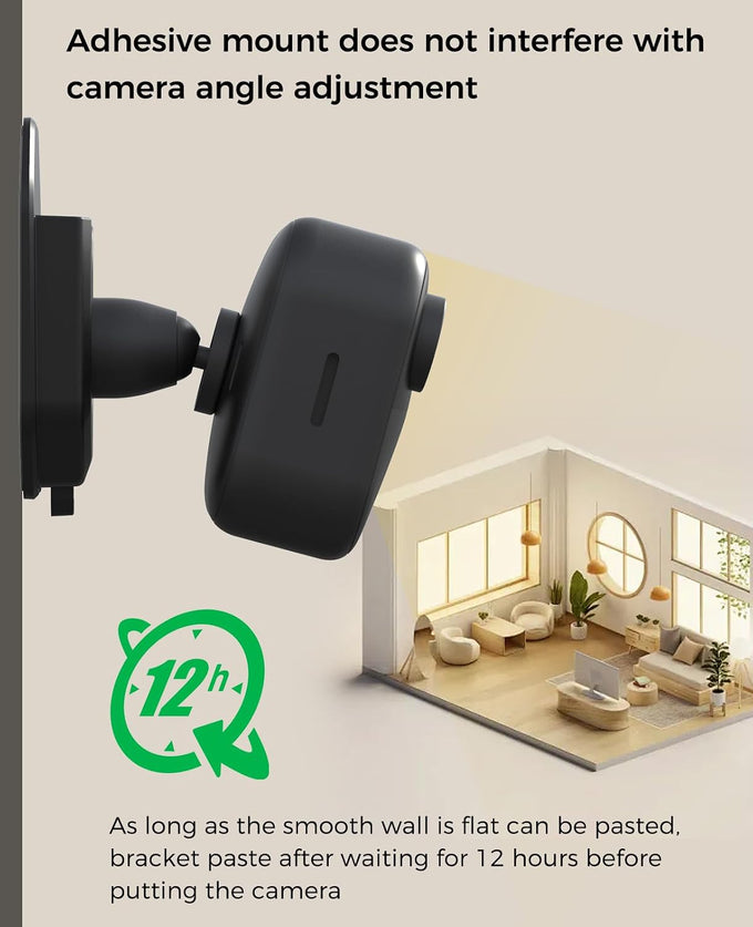 3 Pack Blink Camera No Drill No Screws Wall Mount Bracket for Blink Outdoor 4/Outdoor 2K+/Mini /Mini 2K+ /Indoor Camera, HBV Adhesive Mount