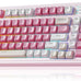 AULA 99 Key Keyboard, Wireless Pink Gaming Keyboard Creamy with Number Pad