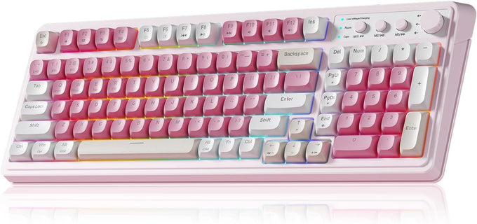 AULA S99 Wireless Keyboard,99 Key Computer Gaming Keyboards with Number Pad