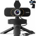 1080P Webcam with Microphone and Privacy Cover Plug&Play