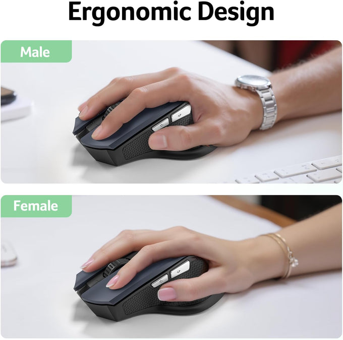 Acer Wireless Mouse for Laptop, 2.4GHz Computer Mouse 3 Adjustable 1600 DPI