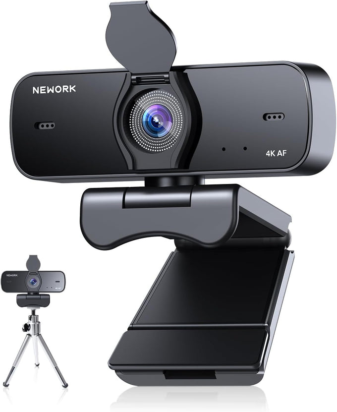 4K Webcam for PC - Ultra 4K HD , PDAF & CDAF Autofocus, 79°FOV, Dual Mics