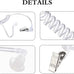 4 Pcs Agent Costume Accessories Spy Secret Agent Security Guard Costume Accessory Earpiece Glasses Halloween Cosplay Party