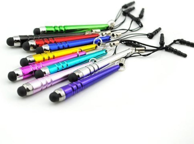 TCD 100 Pack Stylus Pen Set - Touch Screen Devices, Thick Rubber Tip, Multi