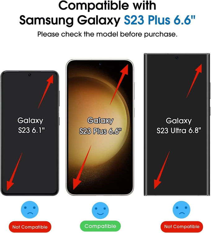 amFilm OneTouch for Samsung Galaxy S23+ Plus Screen Protector TemperedGlass