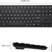 USB Silent Wireless Keyboard for Laptop Computer Full Size Number Pad Black