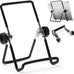VOVIGGOL Adjustable Tablet Stand Holder, Non-Slip Foldable Holder Cradle Fit for 9-12.9" Tablets, iPad, Samsung and Kindle Fire, Display Stands Picture Frame Stand for Photos (Large Black)