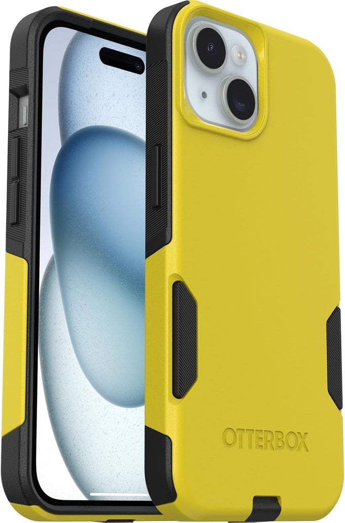 OtterBox iPhone 17e, 16e, 15, 14, & 13 Commuter Series Case - Black, Slim & Tough, Pocket-Friendly, with Port Protection - Thin & Protective iPhone Case, Dual-Layer, Impact Absorbing iPhone Case