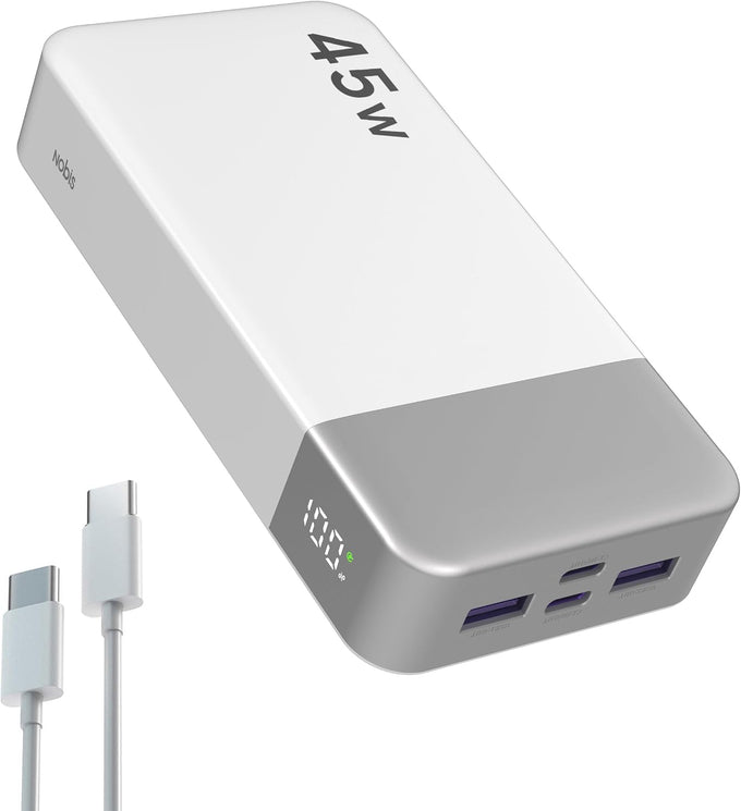 NOBIS Portable Charger 45W 20000mAh Power Bank Fast Charging