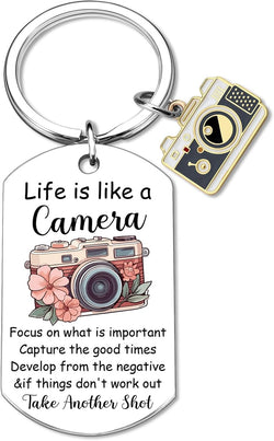Ibiwe Photographers Gifts Camera Keychain Cool Gifts for Photographers