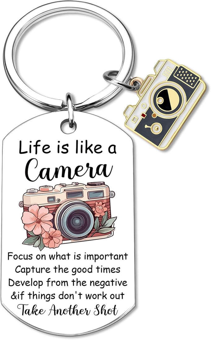 Ibiwe Photographers Gifts Camera Keychain Cool Gifts for Photographers