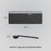 Logitech K585 Slim Wireless Keyboard with Built-in Phone Cradle - Graphite