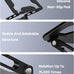 LOXP Adjustable Laptop Stand for Desk, Portable Airflow Laptop Riser Holder