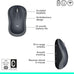 Logitech M185 Compact Ambidextrous 2.4 GHz Wireless Mouse - Swift Grey