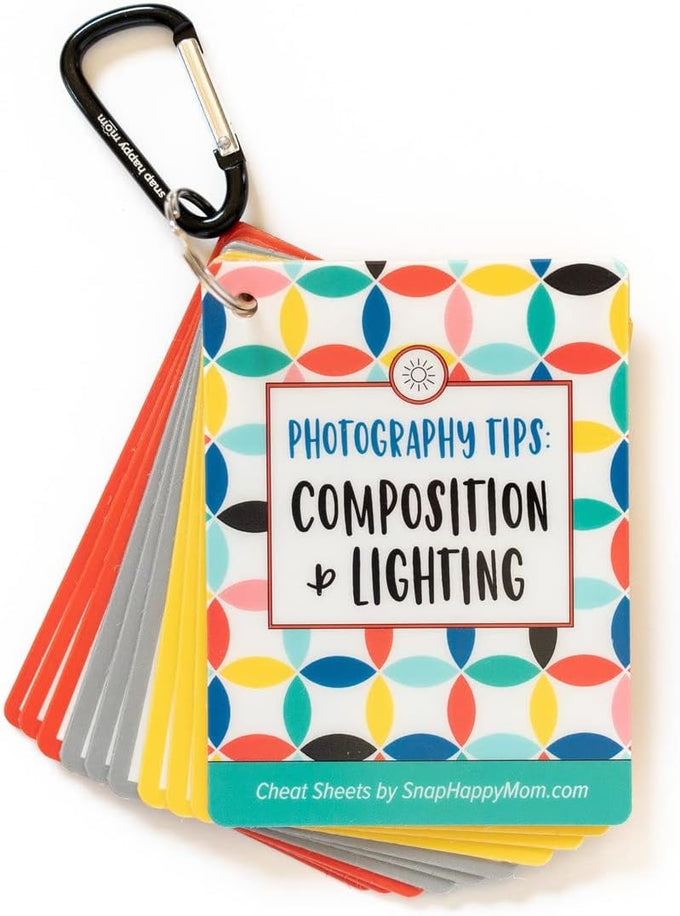 Photography Tips: Composition & Lighting Cheat Sheet Cards | Pocket-Sized Quick Reference Cards for Beginners | Snap Happy Mom (Classic)