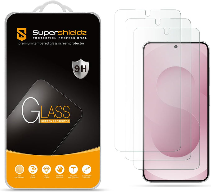 Supershieldz (3 Pack) Designed for Samsung (Galaxy S24 Ultra) Tempered Glass Screen Protector, Anti Scratch, Bubble Free