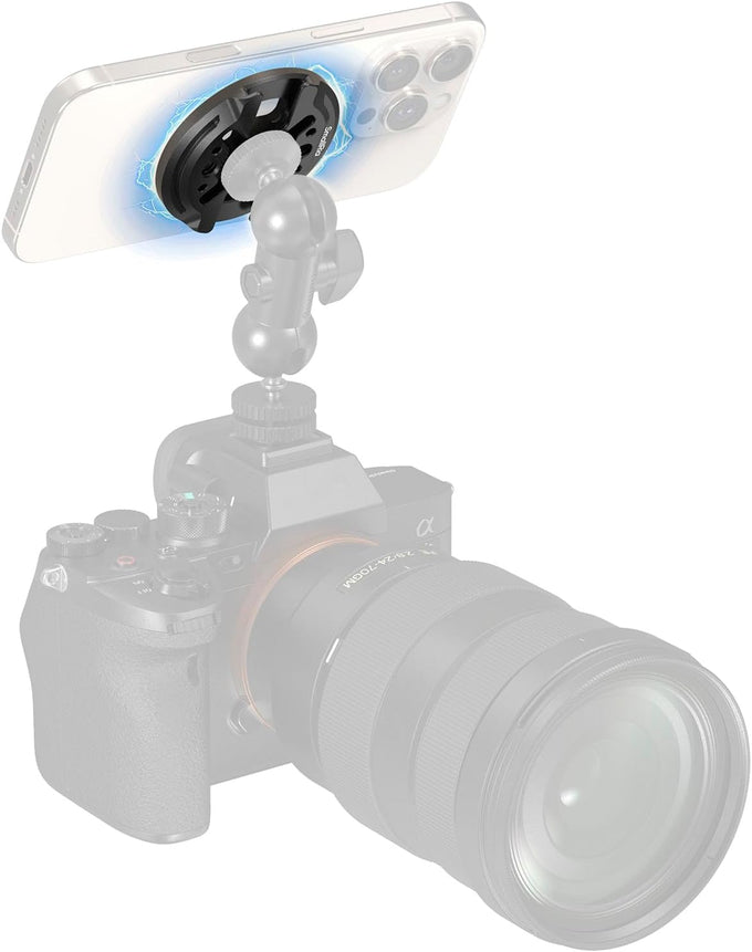 SMALLRIG Magnetic Metal Phone Mount with Cold Shoe Mount - 5156