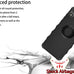 jioeuinly for AriVoice A67L Case Compatible for Foxx FoxxD A67L Phone Case Cover [with Tempered Glass Screen Protector][ 2MM Thickening Super Protection][Ring Support] Black