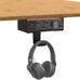 Under Desk Mount for Focusrite Scarlett Solo 3rd Gen/Solo 4th Gen with Headphone Hanger Stand,Under Desk Metal Shelf Organizer for Audio Interfaces and Studio Gear (Black Holder Only)