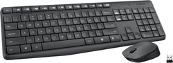 Logitech MK235 Full Size Wireless Keyboard and Mouse Combo
