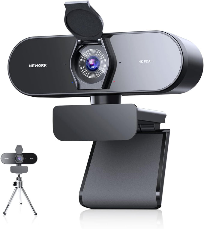 4K Webcam for PC - Ultra 4K HD , PDAF & CDAF Autofocus, 79°FOV, Dual Mics