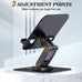 OCYCLONE iPad Stand, 360° Rotating iPad Tablet Stand Holder for Desk, Black