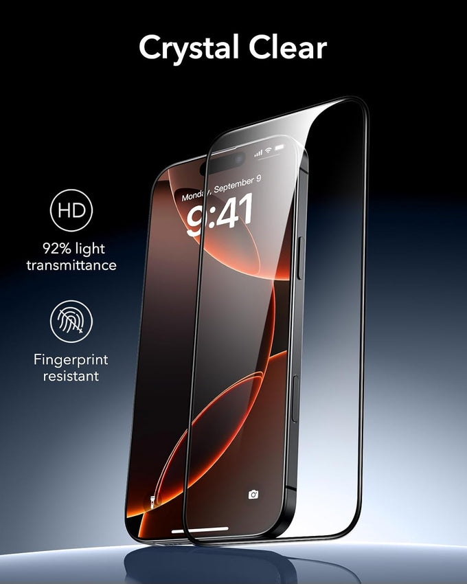 ESR 3 Pack for iPhone 16 Pro Max Screen Protector, Armorite