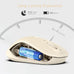 Wireless Mouse, 2026 New Model, Silent Click Ergonomic Design, Portable, 4 Buttons, Adjustable DPI (800/1200/1600), for Laptop/PC/Office (Beige)