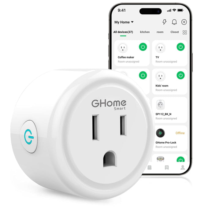 GHome Smart Plug, WiFi Smart Plugs that Work with Alexa and Google Home