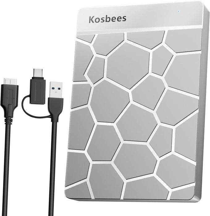 500 GB External Hard Drives,Portable Hard Drive for Windows,Ultra Slim External HDD Store Compatible with PC, MAC,Laptop,PS4, Xbox one, Xbox 360;Plug and Play Ready