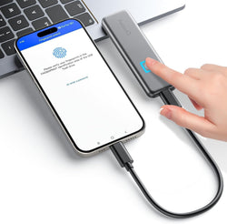 NEWQ 256GB Touch Portable SSD: Encryption, Fingerprint, USB-C Connectivity