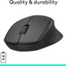 Logitech M330 Silent Plus Full Size 2.4 GHz Wireless Mouse - Black