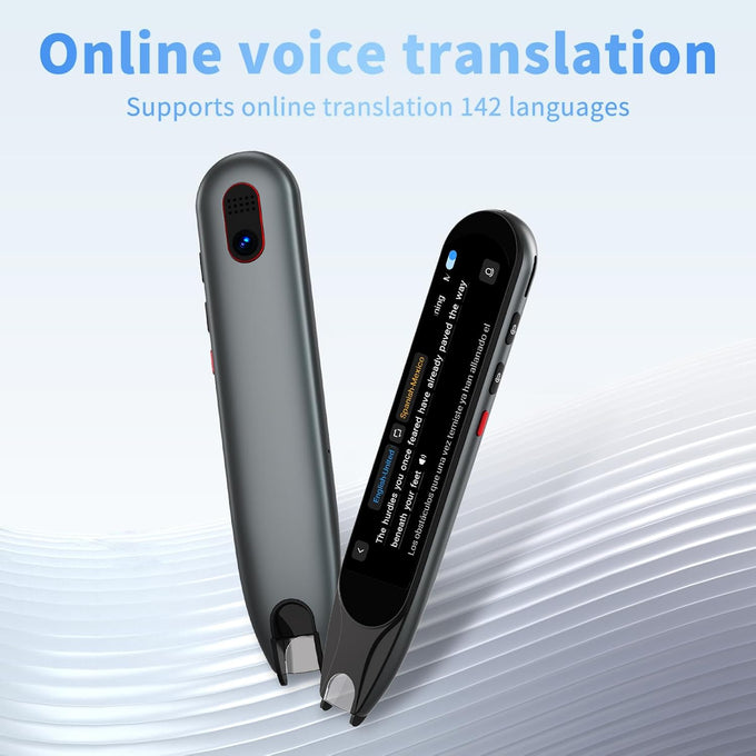 Scan Translator Pen, Language Translator Device, Dyslexia Tools with 142 Online/10 Offline Languages, Text to Speech Reading Pen for Learning Difficulties, Language Learners and Elderly Users
