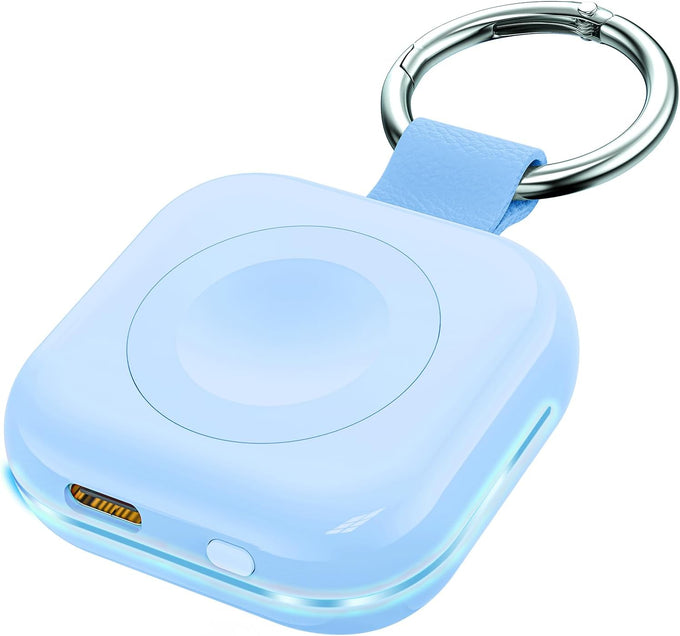 HUOTO Portable Charger for Apple Watch,Wireless Magnetic iWatch Charger 1200mAh Power Bank Travel Keychain Accessories Smart Chargers for Apple Watch Series 11/10/9/8/7/6/SE/5/4/3/2/1/UItra/UItra 2