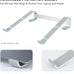Laptop Stand for Desk, Ventilated Aluminum Laptop Riser, Silver